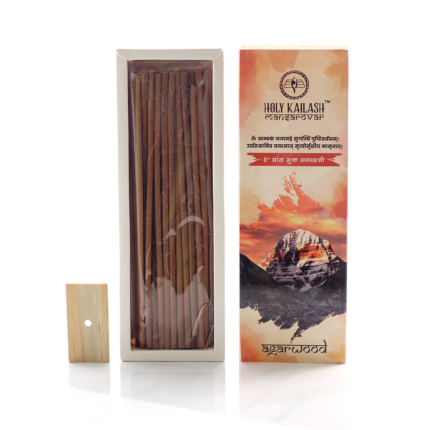 Holy Kailash Mansarovar, incense stick, agarbatti, dhoop batti , with stand, fragrance , Holder Included, Burns upto 120 minutes